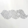 Yijia PVC table mat with gilded and hollowed-out leaves, long towel table flag, heat insulation pad, light luxury cross-border no-wash table mat Specification image